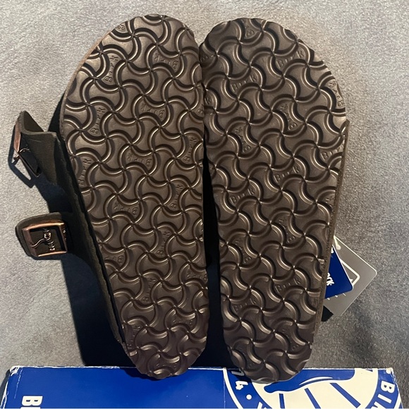 Birkenstock Women’s Arizona Sandals Mocha Suede Soft Footbed Size 9 US - Picture 14 of 16